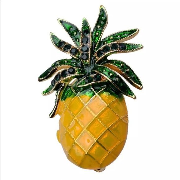 30% OFF NWT New Pineapple π Brooch Pinβ - Picture 1 of 16
